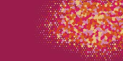 Geometric abstract Hexagon Two Color Background vector