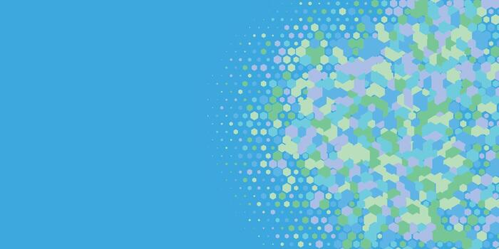 Geometric abstract Hexagon Two Color Background vector