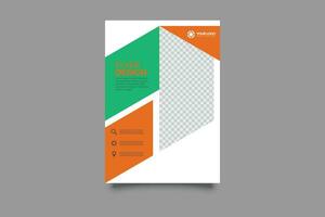 Annual report brochure flyer design template vector, Leaflet, presentation book cover templates, layout in A4 size vector