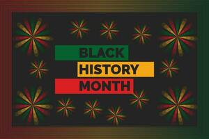 negro historia mes africano americano historia celebracion, social medios de comunicación correo, enviar diseño, bandera, vector