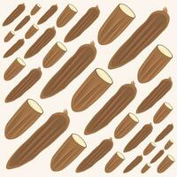 Cassava vector illustration for graphic design and decorative element