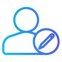 edit gradient icon vector