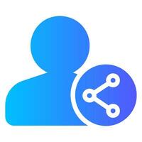 share gradient icon vector