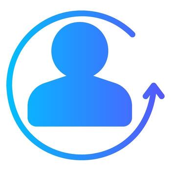 change gradient icon vector