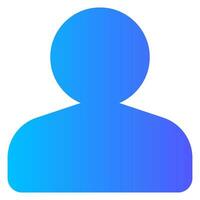 user gradient icon vector