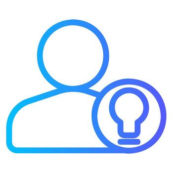 bulbo degradado icono vector