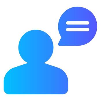 message gradient icon vector