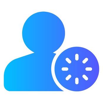 cargando degradado icono vector