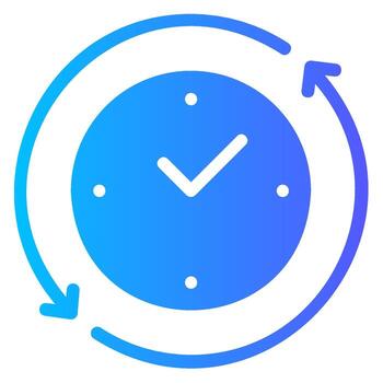 Tareas degradado icono vector