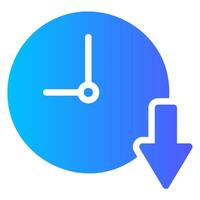reduce time gradient icon vector
