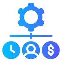 resource gradient icon vector