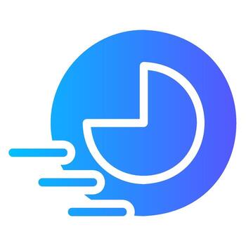 cuenta regresiva degradado icono vector