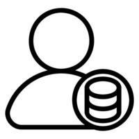 database line icon vector