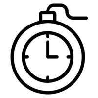 deadline line icon vector