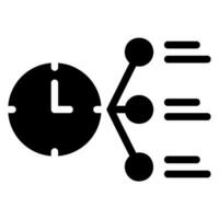 task glyph icon vector