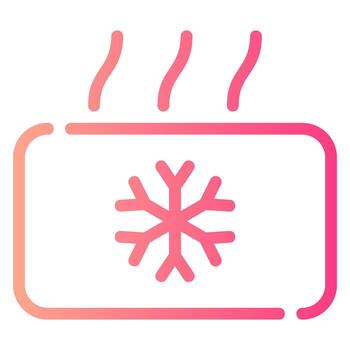 frío degradado icono vector
