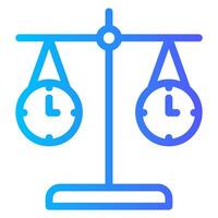 time management gradient icon vector