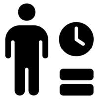 time management glyph icon vector