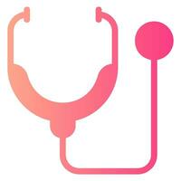 stethoscope gradient icon vector