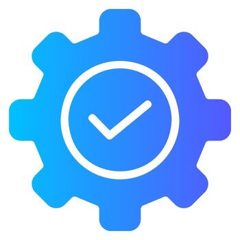 icono de gradiente de resolución de problemas vector