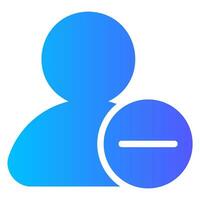remove gradient icon vector