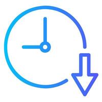 reduce time gradient icon vector