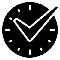 time management glyph icon vector