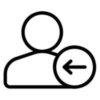 Logout line icon vector