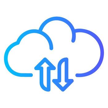 backup gradient icon vector