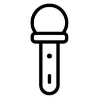 mic line icon vector