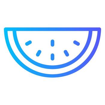 icono de degradado de sandía vector