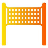 volleyball net gradient icon vector
