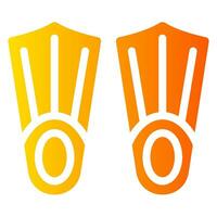 fins gradient icon vector