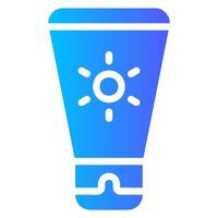 sunscreen gradient icon vector