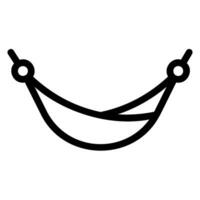 hammock line icon vector