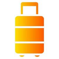 travel bag gradient icon vector