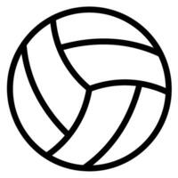 icono de línea de voleibol vector