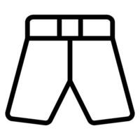 shorts line icon vector