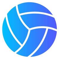 volleyball gradient icon vector