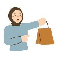 people shopping on black friday sale illustration vector
