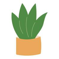 plant pot home green eco bio leaves vector