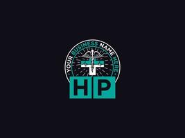 Medical Hp Clinic Logo, Initial HP Typography Luxury Doctors Letter Logo vector