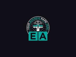 Initial Ea Medical Logo, Modern EA Logo Icon Design For You vector