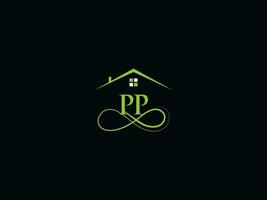 Building Pp Luxury Logo, Real Estate PP Logo Icon Vector For You Business