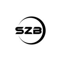 SZB Letter Logo Design, Inspiration for a Unique Identity. Modern Elegance and Creative Design. Watermark Your Success with the Striking this Logo. vector