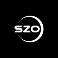 SZO Letter Logo Design, Inspiration for a Unique Identity. Modern Elegance and Creative Design. Watermark Your Success with the Striking this Logo. vector