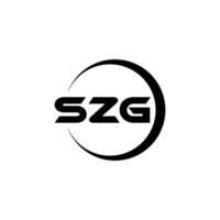 SZG Letter Logo Design, Inspiration for a Unique Identity. Modern Elegance and Creative Design. Watermark Your Success with the Striking this Logo. vector