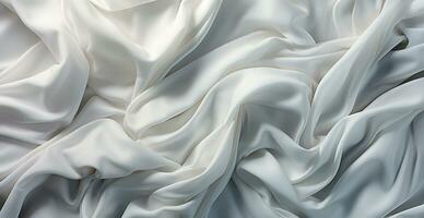 Light light linen fabric, texture panoramic background - AI generated image photo