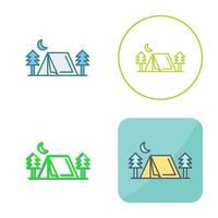 Tent Vector Icon