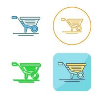 Wheelbarrow Vector Icon